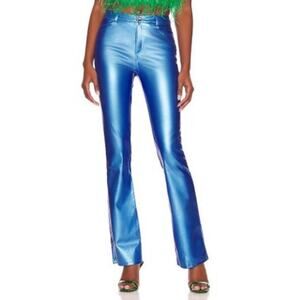 superdown Women's Blue Shalisa Mid Rise Pant Small